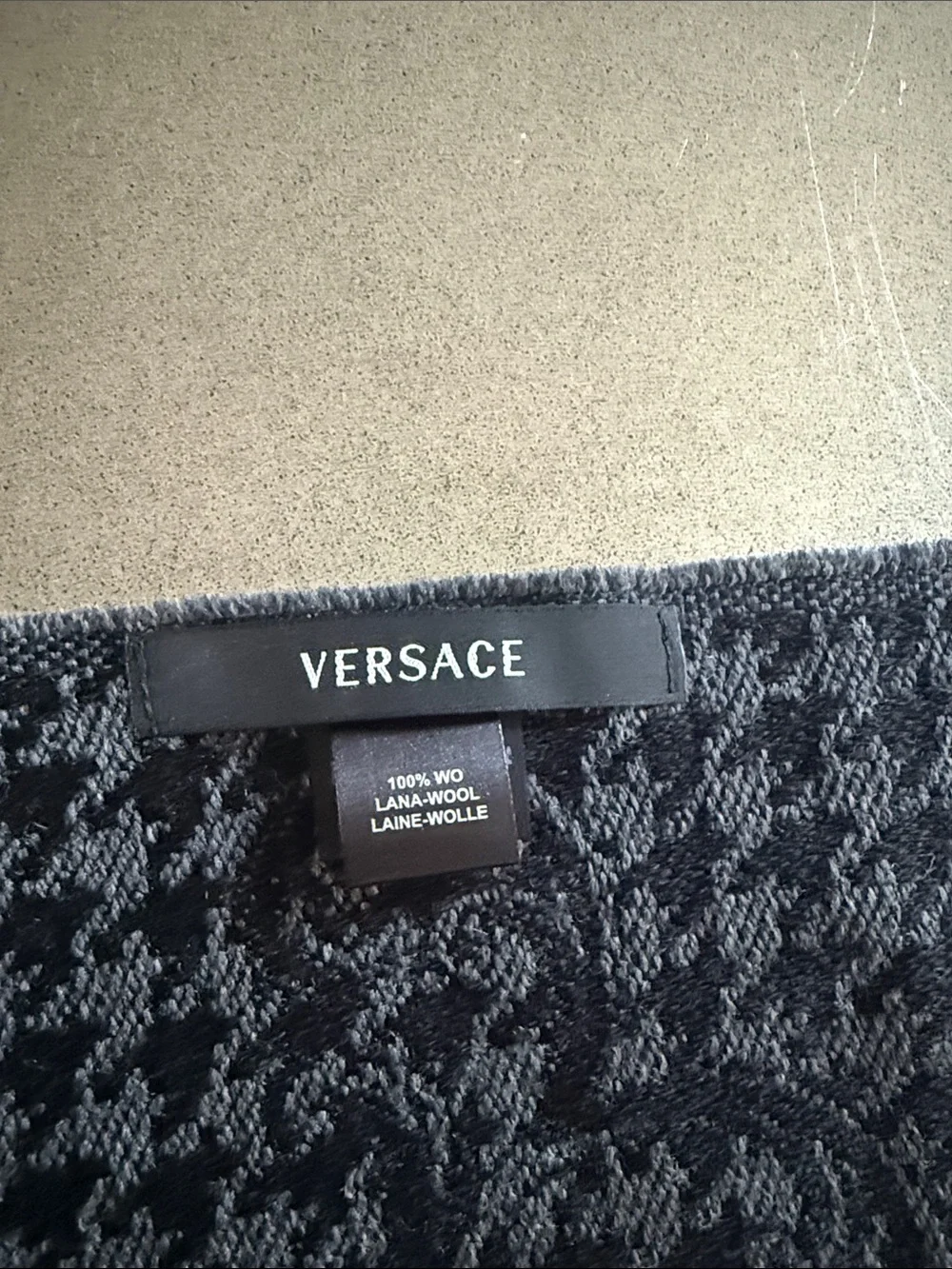 Men's preowned Versace scarf